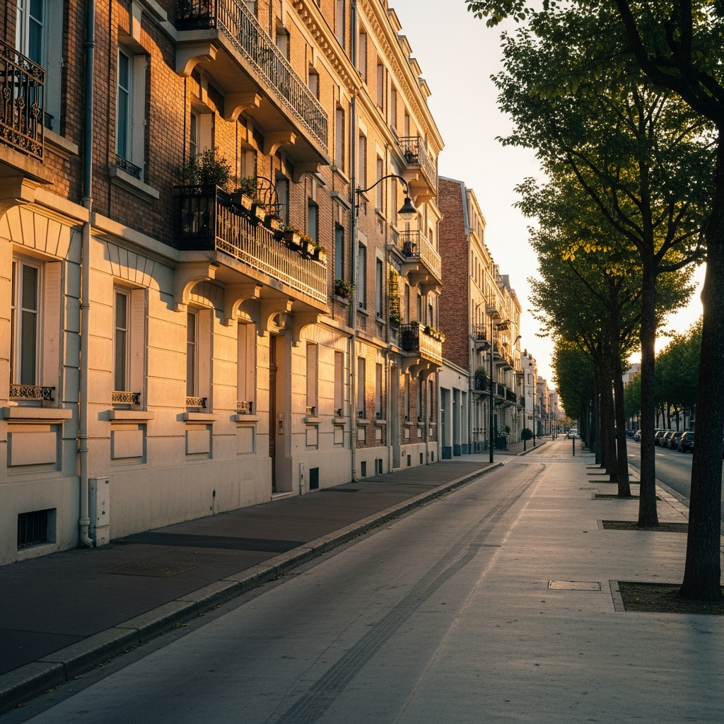 Vue pittoresque du quartier du Vieil Orly avec ses maisons anciennes et rues calmes