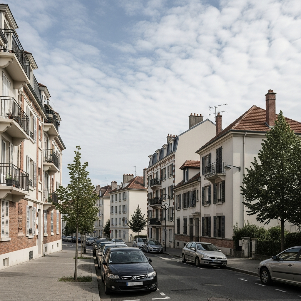Vue de la Rue du Noyer Grenot à Orly avec des informations sur les prix immobiliers