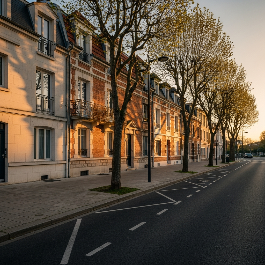 Vue du quartier Parc de la Cloche à Orly illustrant la qualité de vie