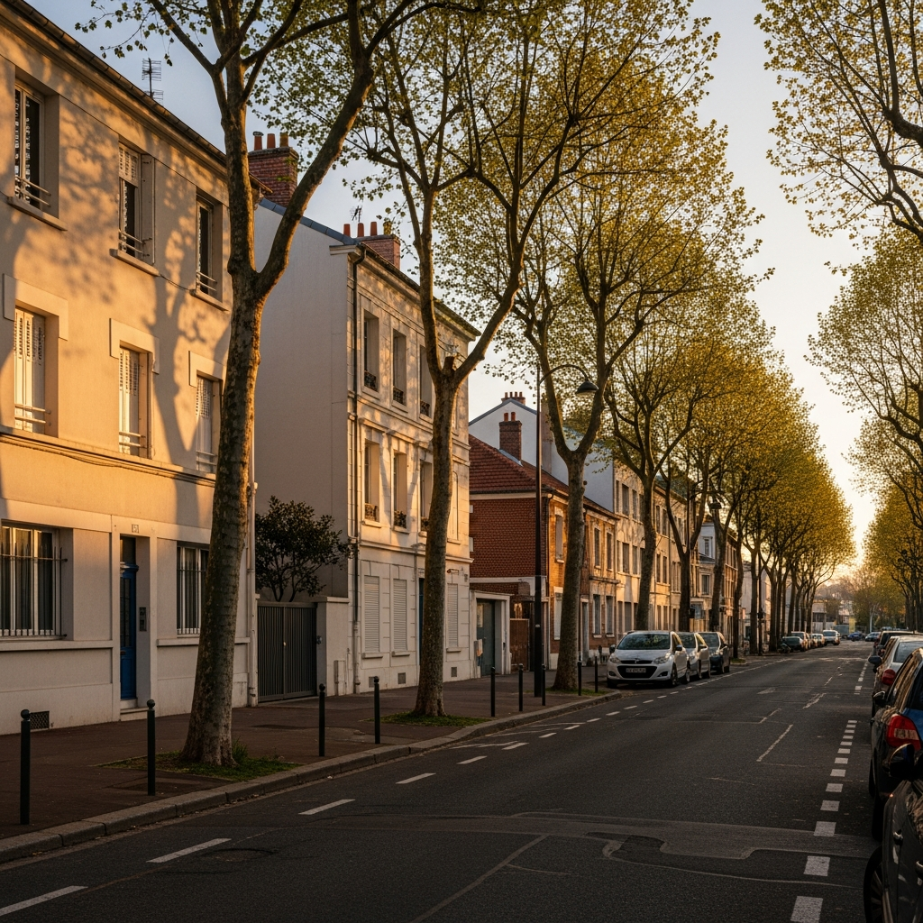 Vue du quartier Vieil Orly, le plus cher de la ville
