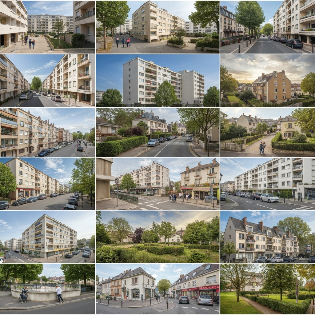 Carte détaillée du plan local d’urbanisme pour la ville d’Orly, code postal 94310