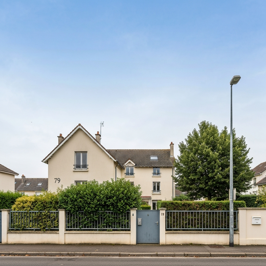 Vue d'une maison située sur la rue du Maréchal Foch à Orly pour une estimation immobilière