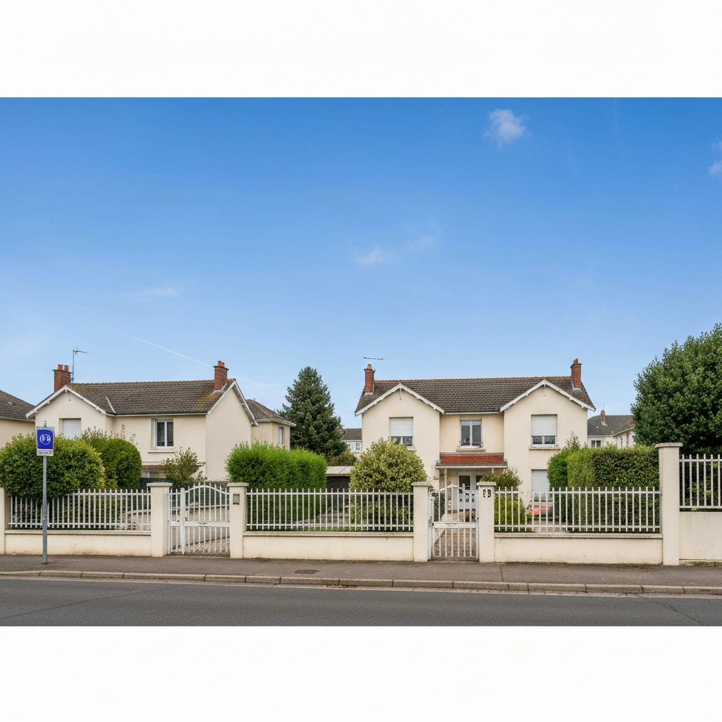 Vue d'une maison située rue Louis Bonin à Orly pour estimation immobilière