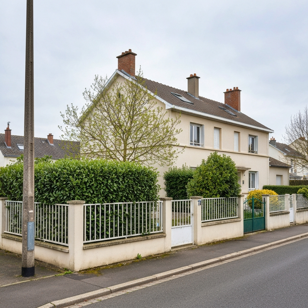 Vue aérienne d'un terrain constructible à Orly