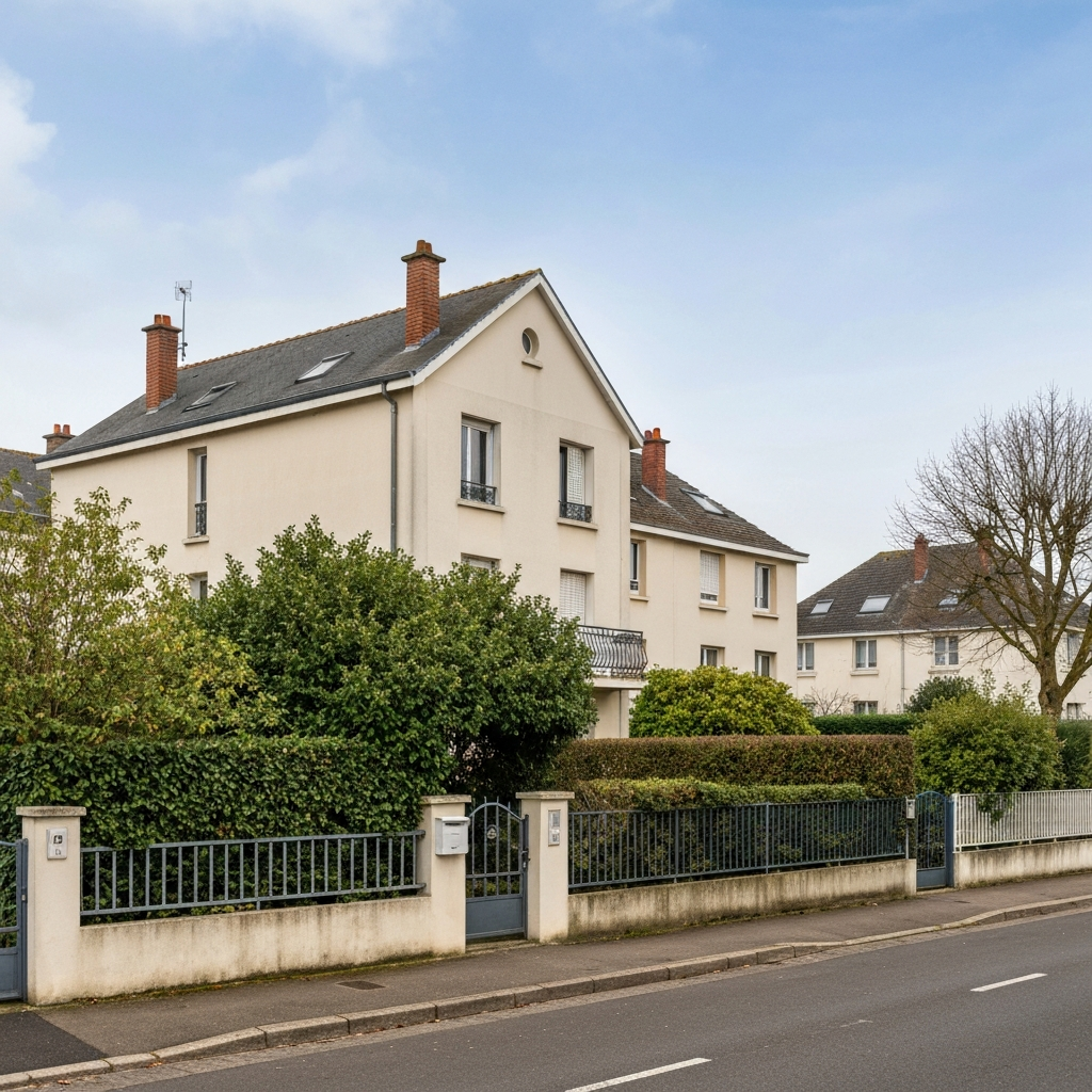 Vue de la maison à estimer située rue Basset Vieil à Orly