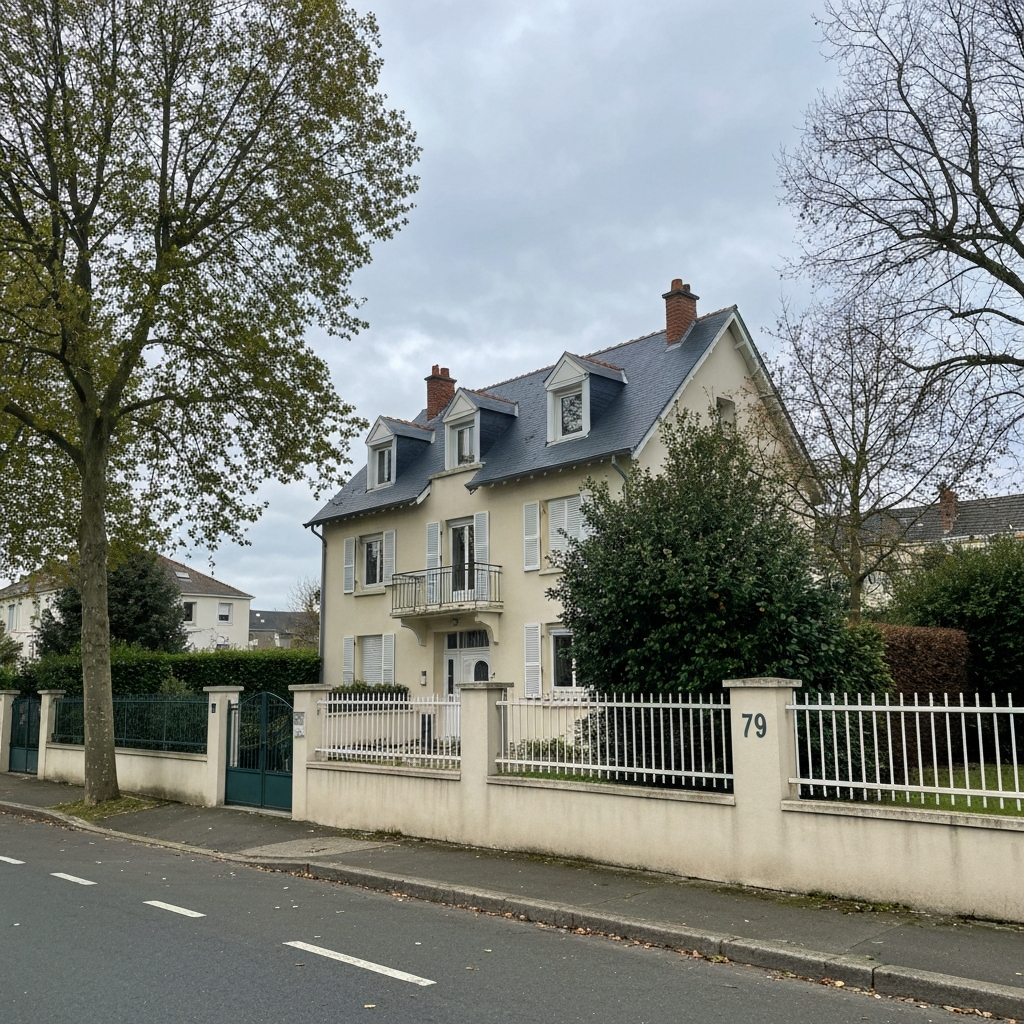 Vue extérieure d'une maison située rue du Verger à Orly, utilisée pour estimation immobilière